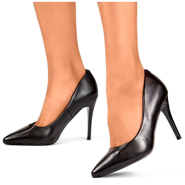 Damen-Pumps mit hohem Absatz, schwarz FL59B 1