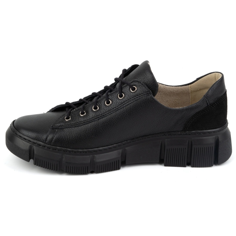 Olivier Damen-Lederschuhe 1223 schwarz 1