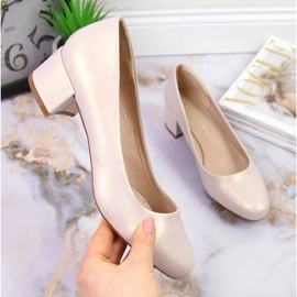 Sergio Leone W SK354D beige Blockpumps 2