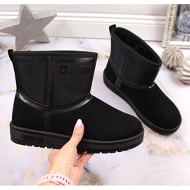 Schwarze Schneestiefel auf der Plattform Big Star W INT1751B 2