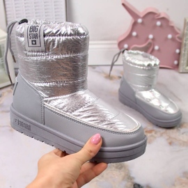 Big Star KK374218 Metallic-Schneestiefel silber- 1