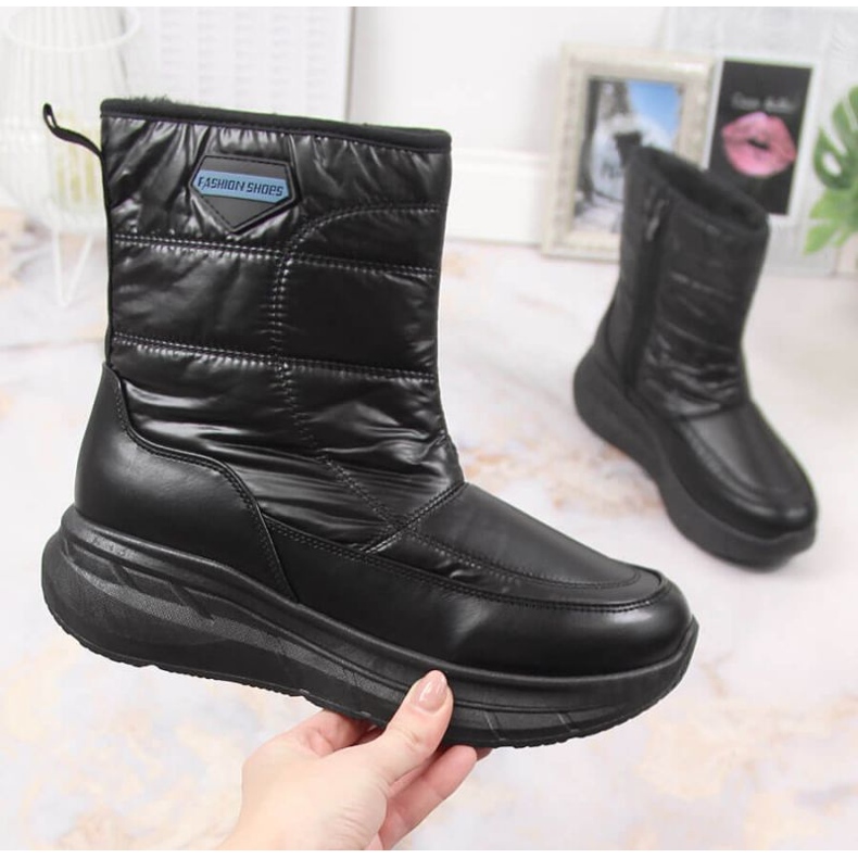 Wintersportstiefel mit Reißverschluss Filippo W PAW396B schwarz 1