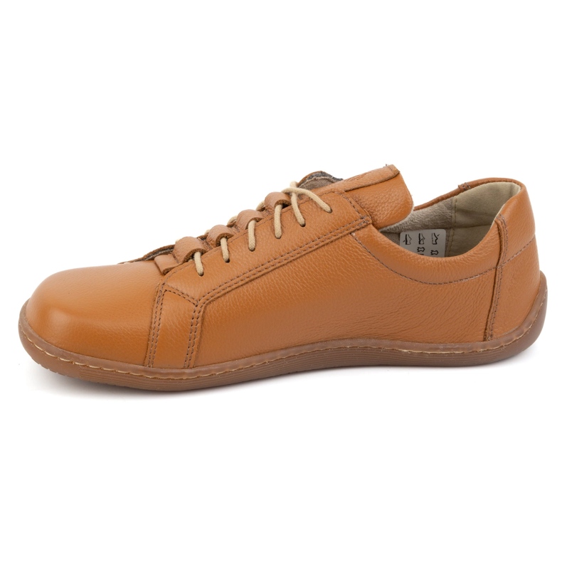 Olivier Minimalistische Barfuß-Lederschuhe für Damen 1242 rot orange 1