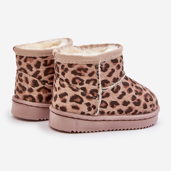 Isolierte Schneestiefel für Kinder mit Leopardenmuster Beige Nallita 2