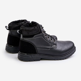 Isolierte Trapper für Herren aus Öko-Leder, schwarzes Venredia 1