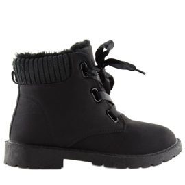 Schwarze isolierte Stiefel 33PT01 negro 1