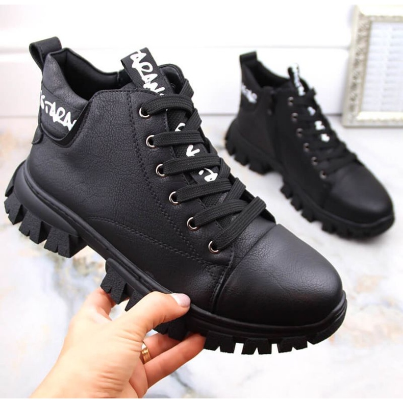 Sergio Leone W SK423 isolierte Plateaustiefel, schwarz 1