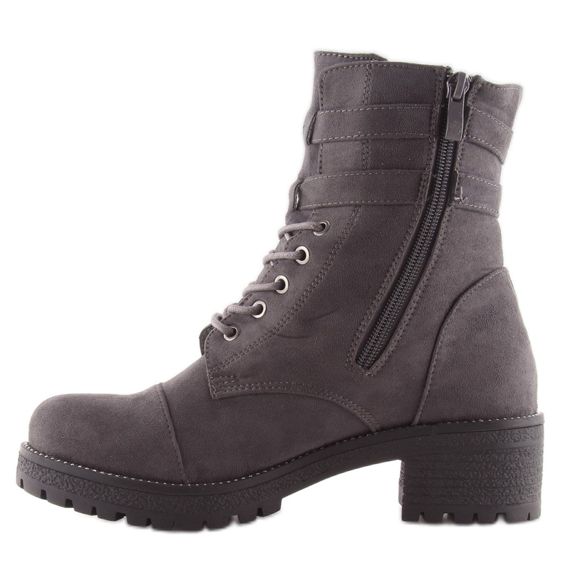 Graue Stiefel Workery Suede grau TS10 Grau 1