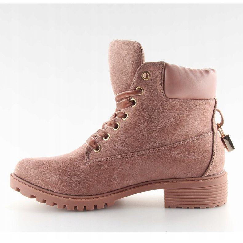 Timber Stiefel für Damen schwarz und pink AT-0623-L Pink rosa 1