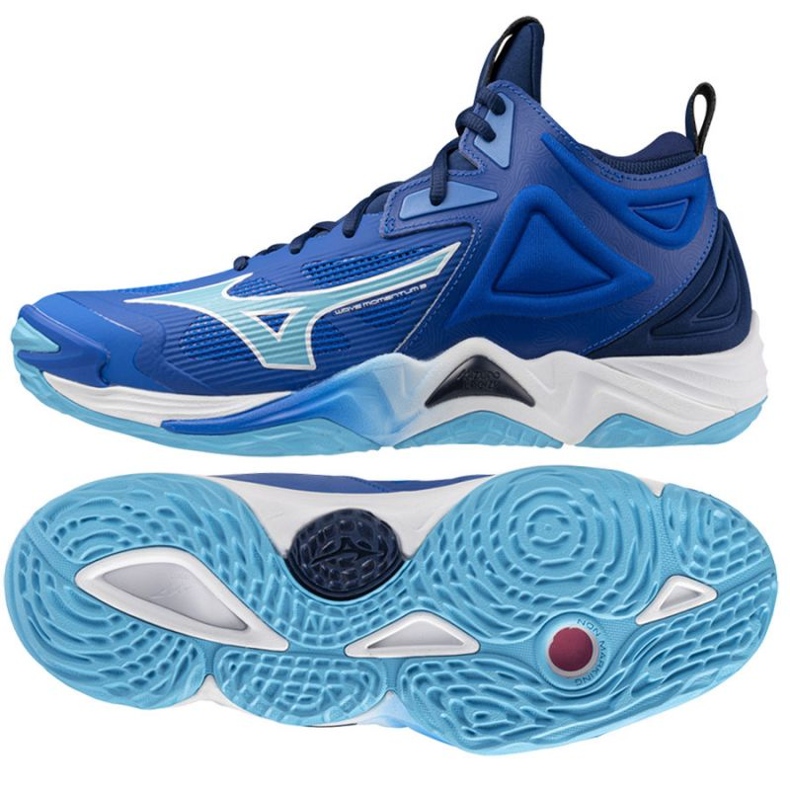 Mizuno Wave Momentum 3 Mid V1GA231701 Schuhe blau 2