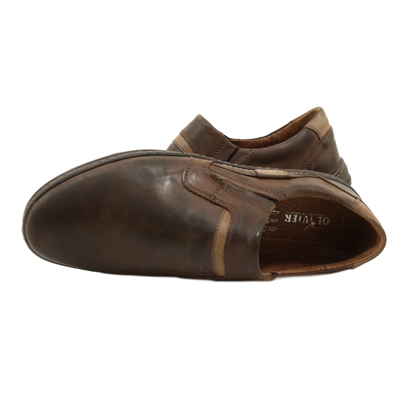 Olivier Herrenmokassins aus 520MP-Leder, dunkelbraun 9