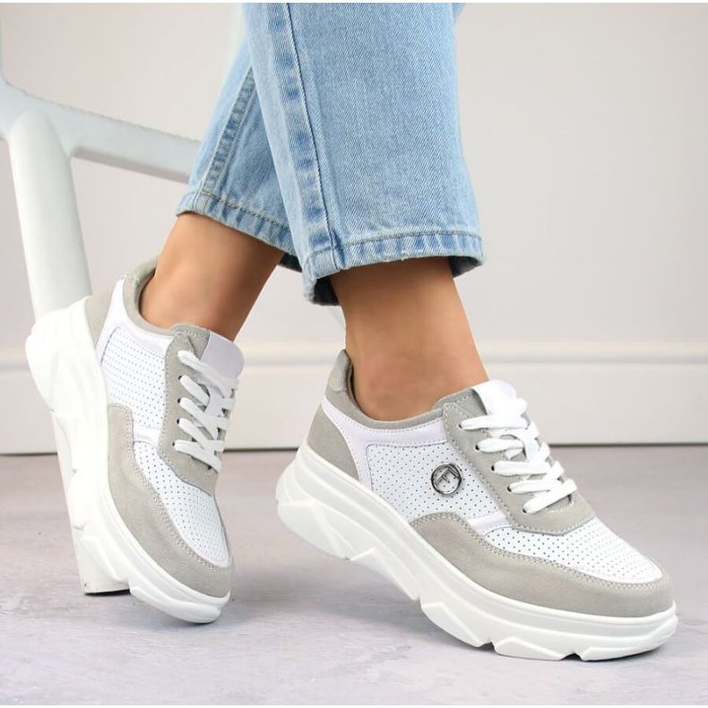 Filippo W PAW531A Sportschuhe aus Leder, weiß 2