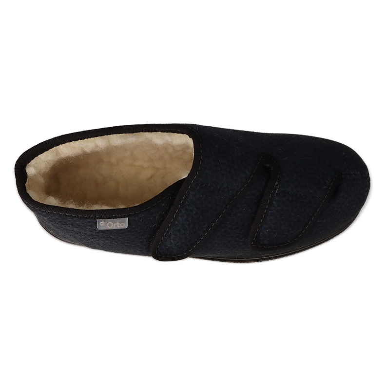 Dr.ORTO Befado Damenschuhe isoliert mit Pu-Wolle 986D013 schwarz blau 3