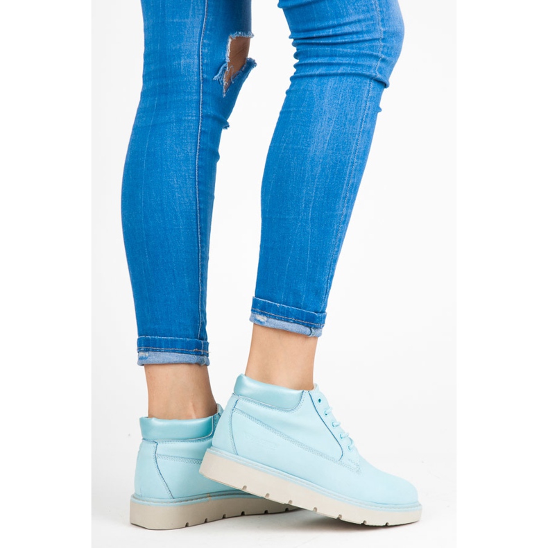 Vices Stiefel auf der Plattform blau 1