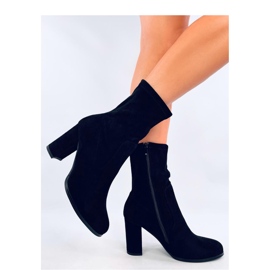 Poulter Stiefeletten aus schwarzem Wildleder – Inello 1