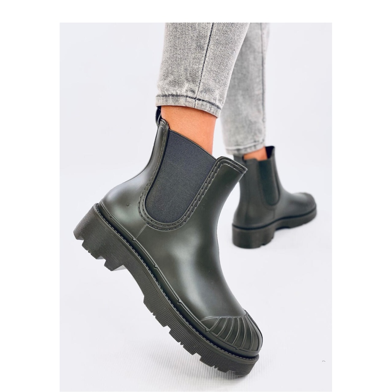 Grüne Chelsea-Stiefel 1