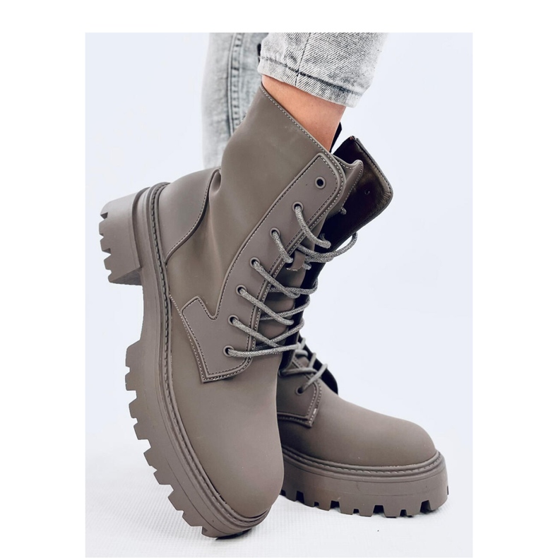 Tamar Grüne Schnürstiefeletten – Inello 1