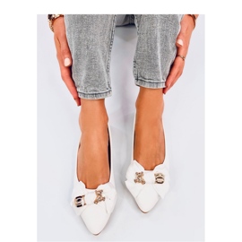 Weiße Teddybär-Ballerinas 1