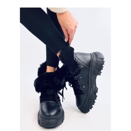 Schwarze Schneestiefel für Damen 1