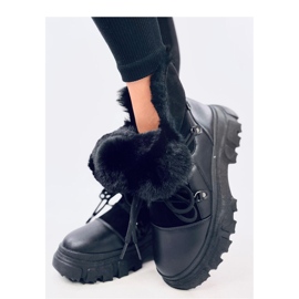 Schwarze Schneestiefel für Damen 2