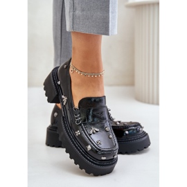 Schuhe Modell Da MR880-103 Schwarzer Lack 1