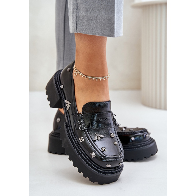 Schuhe Modell Da MR880-103 Schwarzer Lack 1