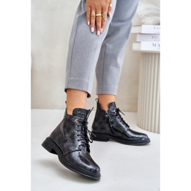 Da LZ42-042 Schwarz/Graue Stiefeletten 1