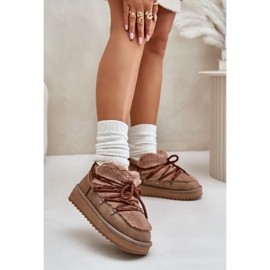 D.Franklin DFSH370011 Braune Schneestiefel 1