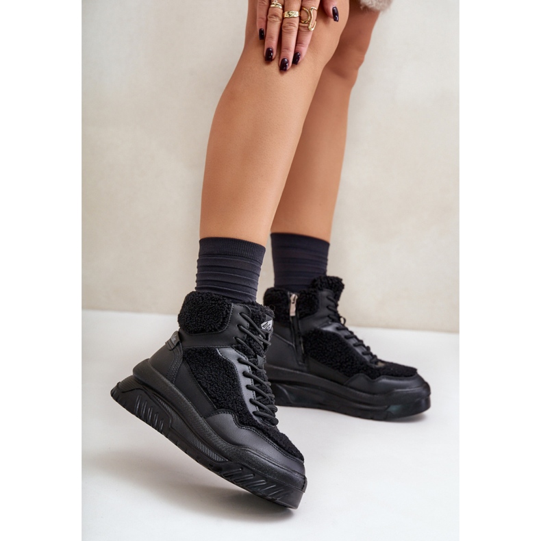 Lee Cooper LCJ-24-47-3145 Schwarze Sportschuhe 1