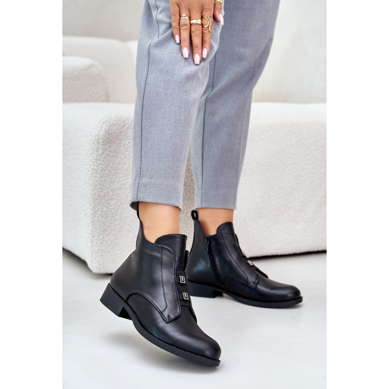 S.Barski HY42-716 Schwarze Stiefel 1