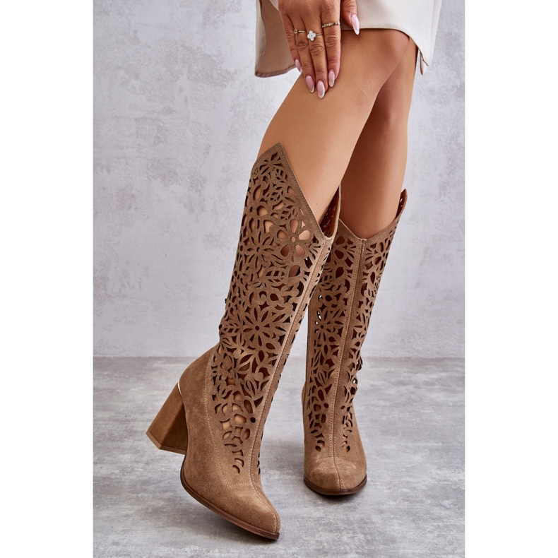 Lewski Shoes 3234 Dunkelbeige Stiefel 1