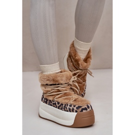 Big Star OO274A208 Braun/Leoparden-Schneestiefel 1