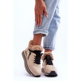 Sportschuhe Modell 21-Q99 beige 1