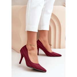 Stilettos Modell SQC-124 Burgund rot 1