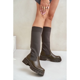 Stiefel Modell RQ438 Dunkelgrün 1