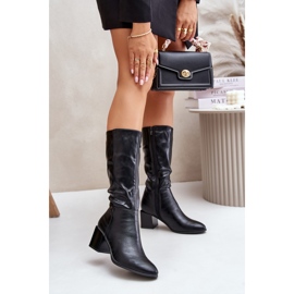 Jezzi Stiefel Modell ASA217-2 Schwarz 1