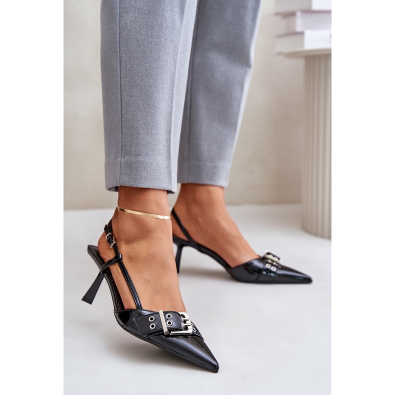 High Heels Modell P-1401 Schwarz 1