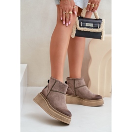 Maciejka 06769-02 Dunkelbraune Schneestiefel 1