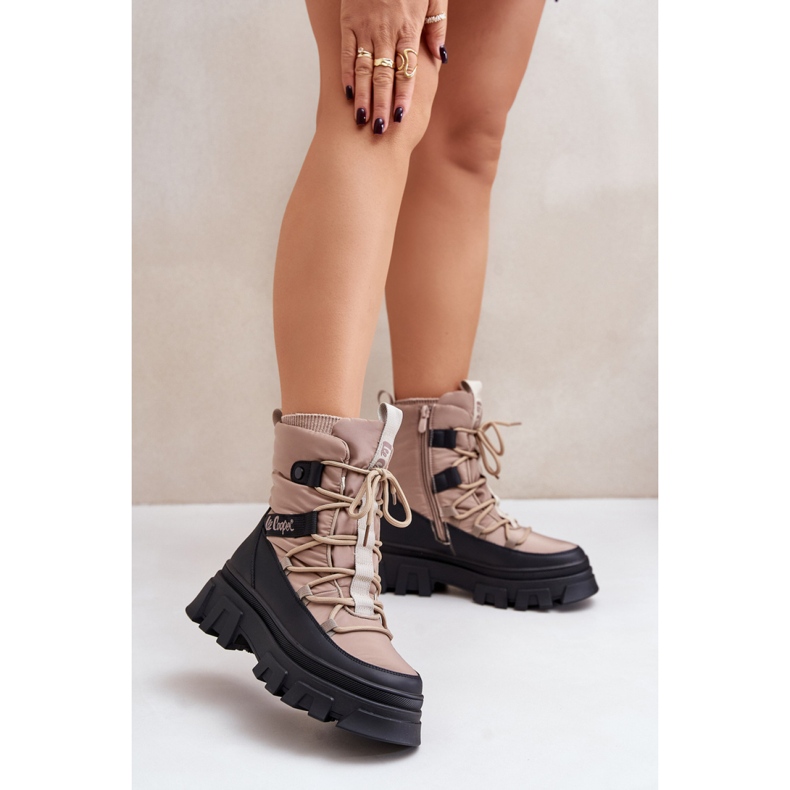 Lee Cooper LCJ-24-47-3143 Beige Schneestiefel 1