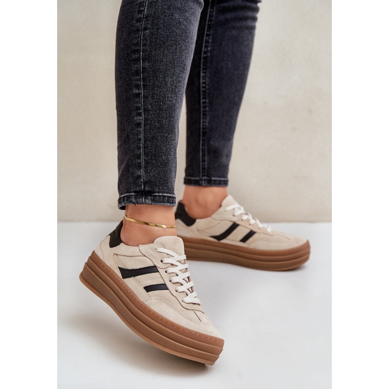 Zazoo N1176 Beige Sportschuhe 1