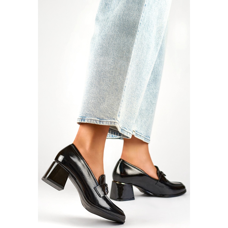 Pumps Mokassins Modell GD-FL475B Schwarz 1