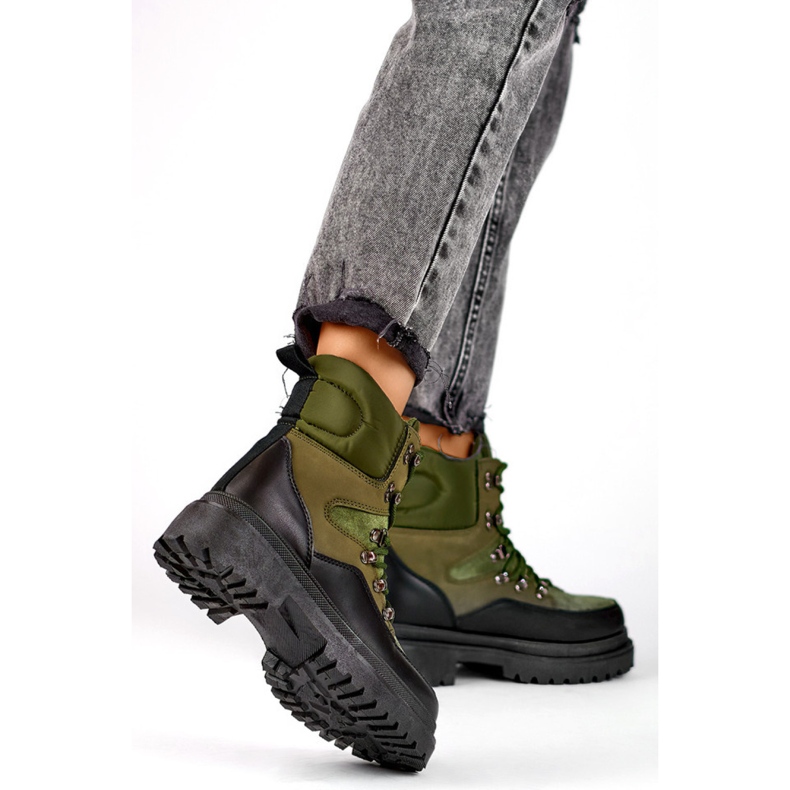 Trappers Modell A-852GR Schwarz/Grün 1