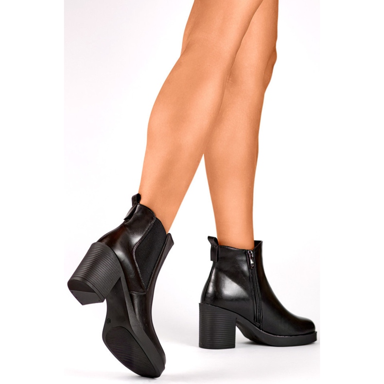 Damenstiefel mit Fellfutter 24-12453B schwarz 1