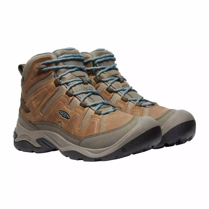 KEEN Circadia Mid Wp Toasted COCONUT/NORTH Atlantic Trekkingschuhe KE-1026764 braun 1