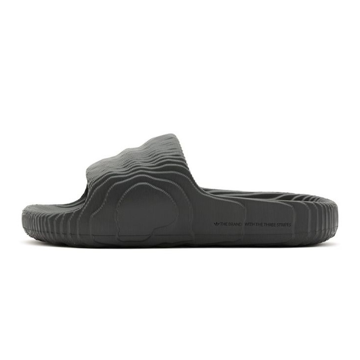 Adidas Adilette 22 Grey Five Herren Flip-Flops, Lifestyle, modisch für den Sommer, Schwarz (HP6522) grau 1