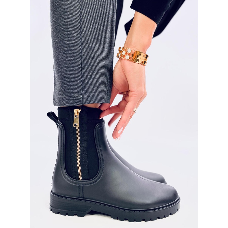 Damen-Chelsea-Stiefel, schwarz 1