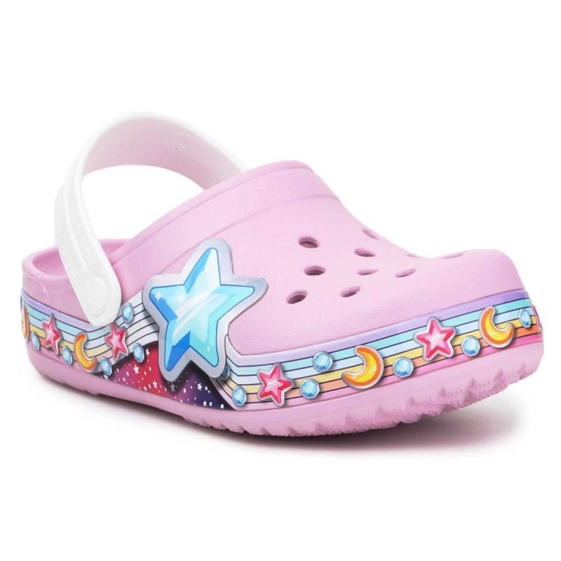Crocs Fl Star Band Clog Jr 207075-6GD rosa 1