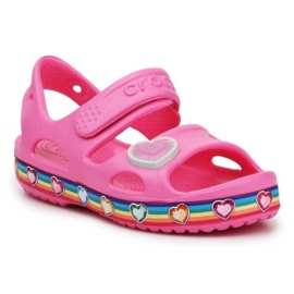 Crocs Fun Lab Rainbow Sandale 206795-669 rosa 1