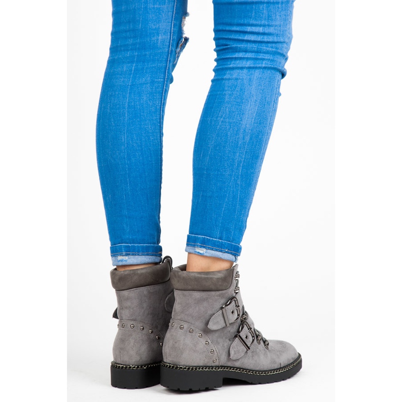 Wildleder VICES Arbeiter grau 1