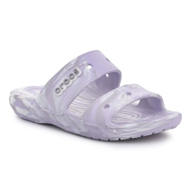 Crocs Classic Marbled Sandal 207701-5PT Flip-Flops weiß 1